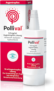 Pollival 0,5mg/ml Augentropfen Lösung Azelastinhydrochlorid Pollival