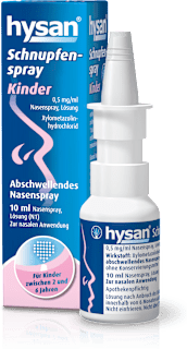 hysan Schnupfenspray Kinder 0,5mg/ml Nasenspray, Lösung Xylometazolinhydrochlorid hysan