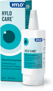 HYLO CARE Befeuchtende Augentropfen Natriumhyaluronat 1 mg/ml und Dexpanthenol HYLO