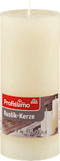 Lumânare rustică, nuanța fildeș, 160/68 mm Profissimo