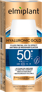 Fluid facial cu efect antirid SPF50+ Elmiplant