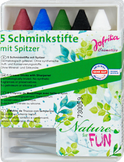 Faschingsschminke Schminkstifte mit Spitzer nature Jofrika