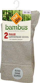 Komfortbund Socken beige - Gr. 35-38 (2 Paar) nur die