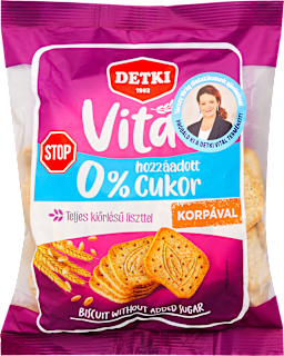 Keksz korpával és teljes kiőrlésű liszttel Detki