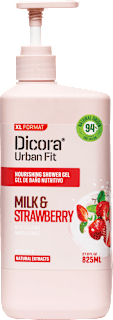 Urban Fit hranjivi gel za tuširanje Milk & Strawberry, XL pakovanje Dicora