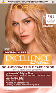 Vopsea permanentă 9U light blonde L'ORÉAL PARiS EXCELLENCE Creme