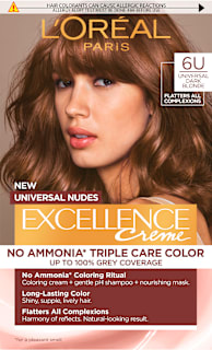 Vopsea permanentă 6U dark blonde L'ORÉAL PARiS EXCELLENCE Creme