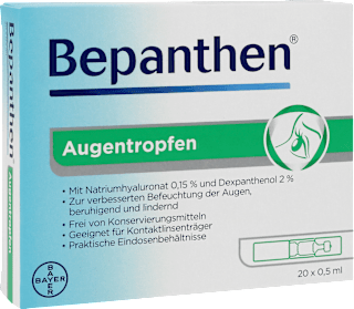 Bepanthen Augentropfen mit Natriumhyaluronat 0,15 % und Dexpanthenol 2 % (20x0,5ml) Bepanthen