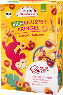Kindersnack Knusper-Kringel Kirsche-Banane ab 3 Jahren FRUCHTBAR Pausenfreund