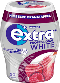 Kaugummi, Extra Professional White, Himbeere Granatapfel, zuckerfrei EXTRA