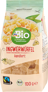 Trockenfrüchte, Ingwer-Würfel kandiert dmBio