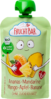 Quetschie Ananas-Mandarine-Mango-Apfel-Banane ab 6 Monaten FruchtBar