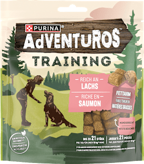 Hundeleckerli mit Lachs, Training Purina Adventuros