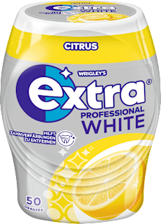 Kaugummi, Extra Professional White, Citrus, zuckerfrei EXTRA