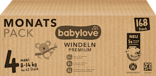 Premium pelene junior veličina 4 (8-14 kg) - mjesečno pakovanje, 4x42kom babylove