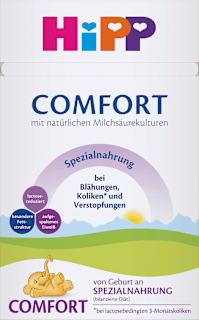 Spezialnahrung Anfangsmilch Comfort von Geburt an HiPP
