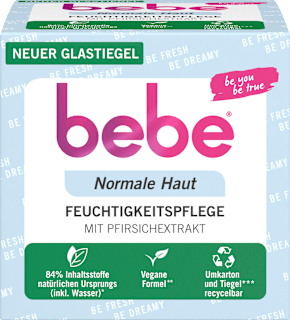 Feuchtigkeitscreme mit Pfirsichextrakt bebe