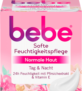 Feuchtigkeitscreme mit Pfirsichextrakt bebe