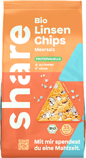 Cracker Linsen Chips Bio share