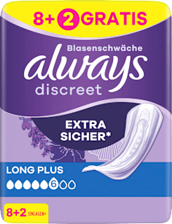 discreet Einlagen Inkontinenz Long Plus always