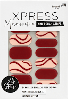 Naklejki na paznokcie Xpress Manicure Nail Polish Strips Red Swirl 043 trend !t up