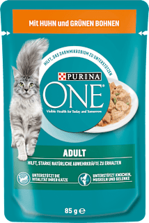 Nassfutter Katze mit Huhn & grünen Bohnen in Soße PURINA ONE