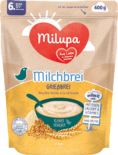 Milchbrei Grieß Miluvit ab dem 6. Monat Milupa