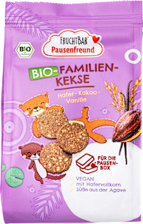 Kinderkekse Hafer, Kakao, Vanille, ab 3 Jahren FRUCHTBAR Pausenfreund