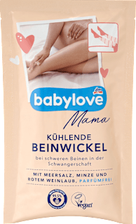 Hladilni povoj z morsko soljo, meto in listi rdeče trte babylove Mama
