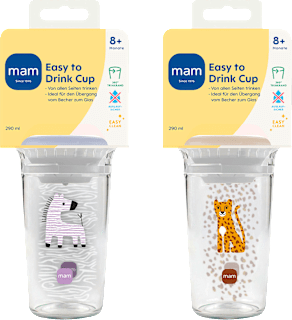 Trinklernbecher Easy to Drink Cup Zebra/Tiger 290 ml  mam