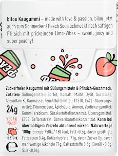 Kaugummi Soda Peach bilou