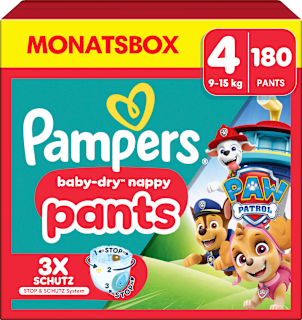 Baby Pants Baby Dry Paw Patrol Gr. 4 Maxi (9-15 kg) Monatsbox Pampers