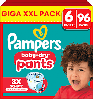 Windeln Baby Pants Baby Dry Gr. 6 Extra Large (13-19 kg) Giga Pack Pampers