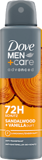 Antitranspirant Deospray Advanced Care Sandelholz und Vanille Dove MEN+CARE