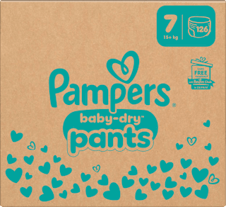 Baby Pants Baby Dry Gr. 7 (17+ kg) Monatsbox Pampers
