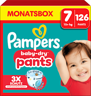 Baby Pants Baby Dry Gr. 7 (17+ kg) Monatsbox Pampers