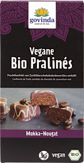 Fruchtkonfekt Bio Pralinen Mokka-Nougat Vegan govinda
