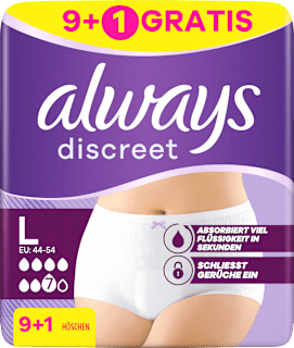 discreet Pants Inkontinenz Plus Gr. L always