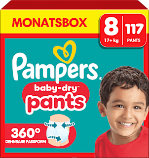 Baby Pants Baby Dry Gr. 8 Extra Large (19+ kg) Monatsbox Pampers baby-dry