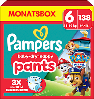 Baby Pants Baby Dry Paw Patrol Gr. 6 Extra Large (14-19 kg) Monatsbox Pampers