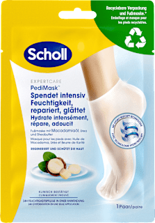 Fußmaske Socken mit Macadamiaöl (1 Paar) Scholl