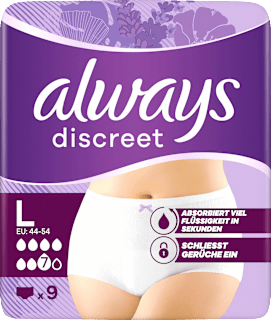discreet Pants Inkontinenz Plus Gr. L always