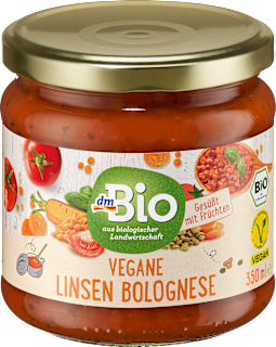 Sos de roșii Linte bolognese vegane dmBio