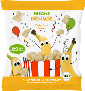 Kindersnack Party Pops Banane, ab 1 Jahr Freche Freunde