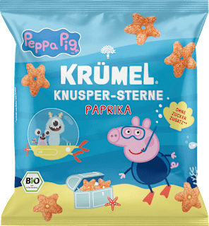 Kindersnack Peppa Pig Knusper-Sterne Paprika ab 3 Jahren KRÜMEL