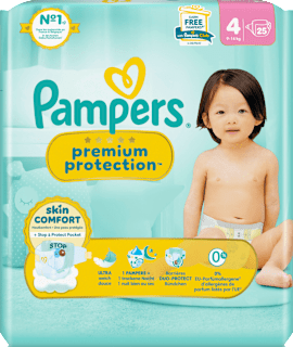 Windeln Premium Protection Gr.4 Maxi (9-14 kg) Pampers