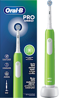 Elektrische Zahnbürste Kinder PRO Junior Green, ab 6 Jahren Oral-B