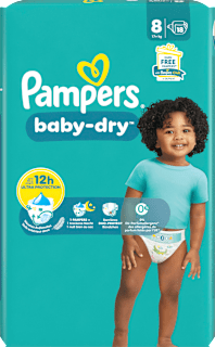Windeln Baby Dry Gr.8 XL (17+ kg) Pampers