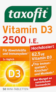 Vitamin D3 2500 I.E. Tabletten 50 St taxofit