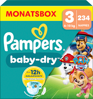 Windeln Baby Dry Gr.3 (6-10 kg) Paw Patrol, Monatsbox Pampers